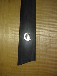 Bud Greene with his custom violin by Importuno Violins-Inlay