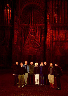 Steve, Lloyd, Rik, Glen, Claire, Ian, Jamie, Perry & label rep