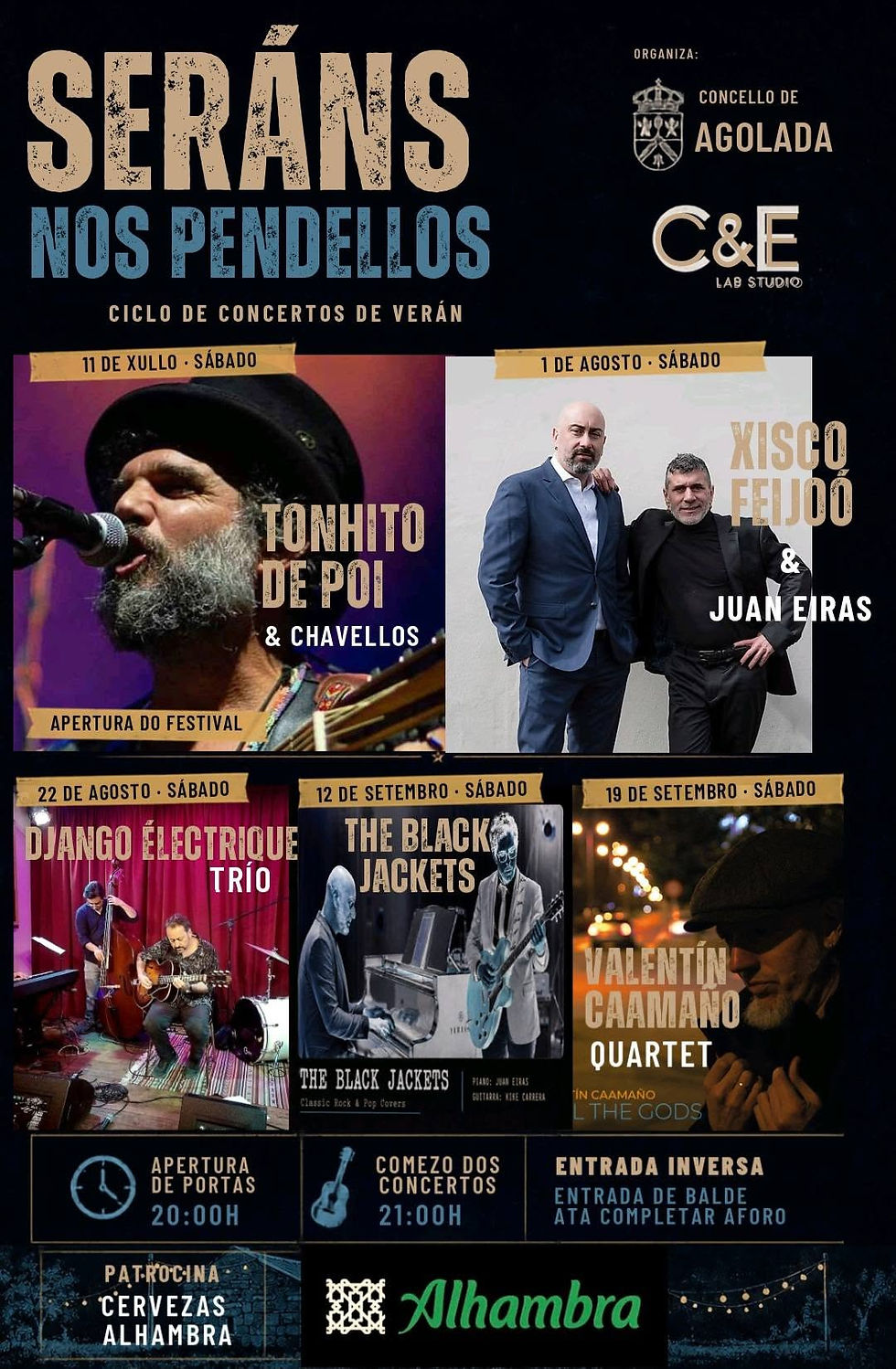 Os Pendellos de Agolada serán escenario dun ciclo de concertos de verán 