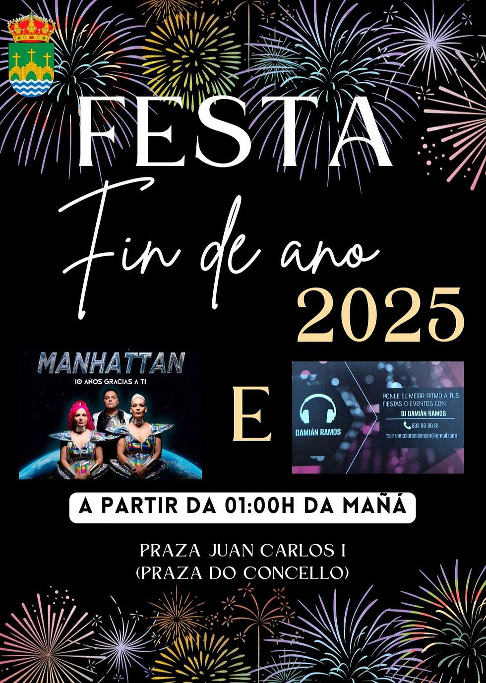 Cruces despedirá o ano cunha festa na praza do Concello, con carpa e bombas de calor