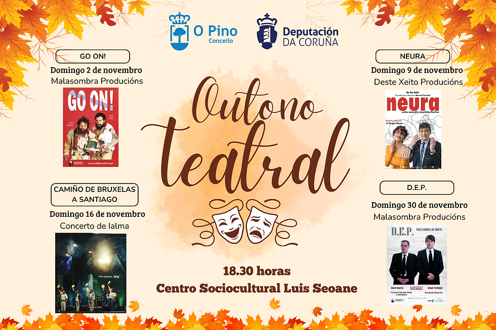 Outono Teatral volve ao Pino os domingos de novembro con tres obras e un concerto