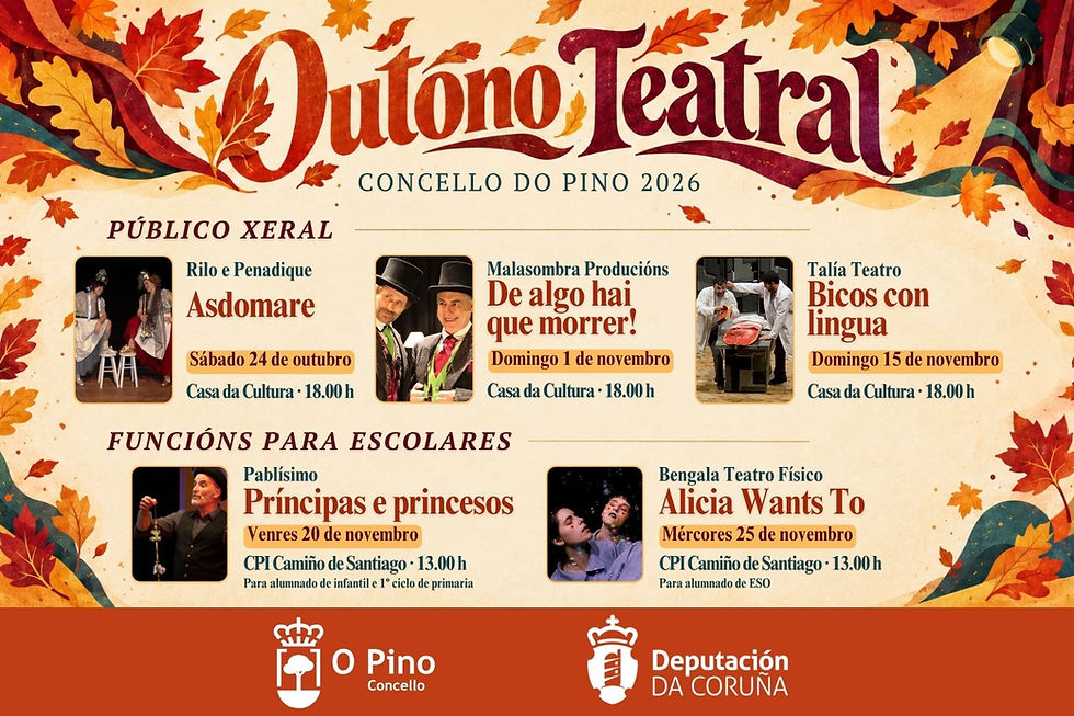 O Outono Teatral do Pino regresa con cinco espectáculos entre outubro e novembro