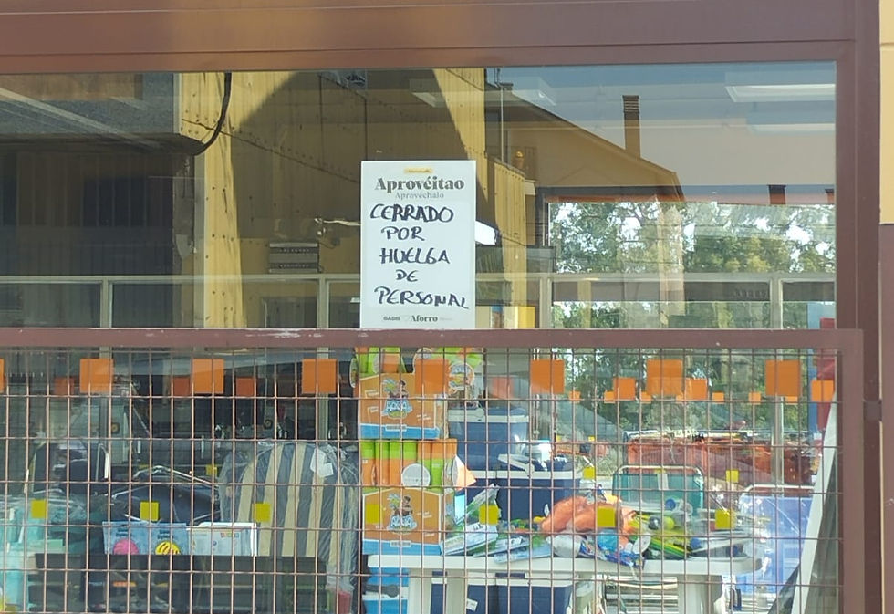 A convocatoria de folga no sector da alimentación tamén ten repercusión en supermercados de Melide