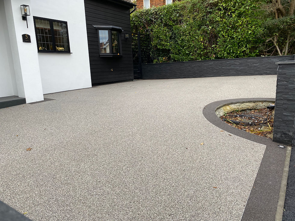 After resin bound installation