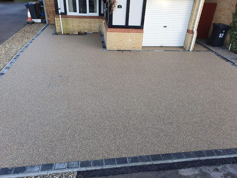 After resin bound installation