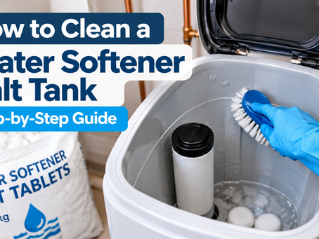 Cleaning a water softener salt tank