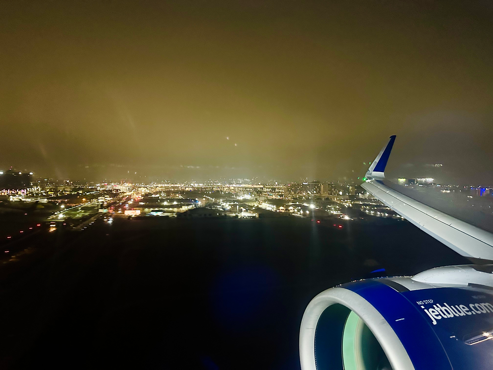 Landing in Los Angeles
