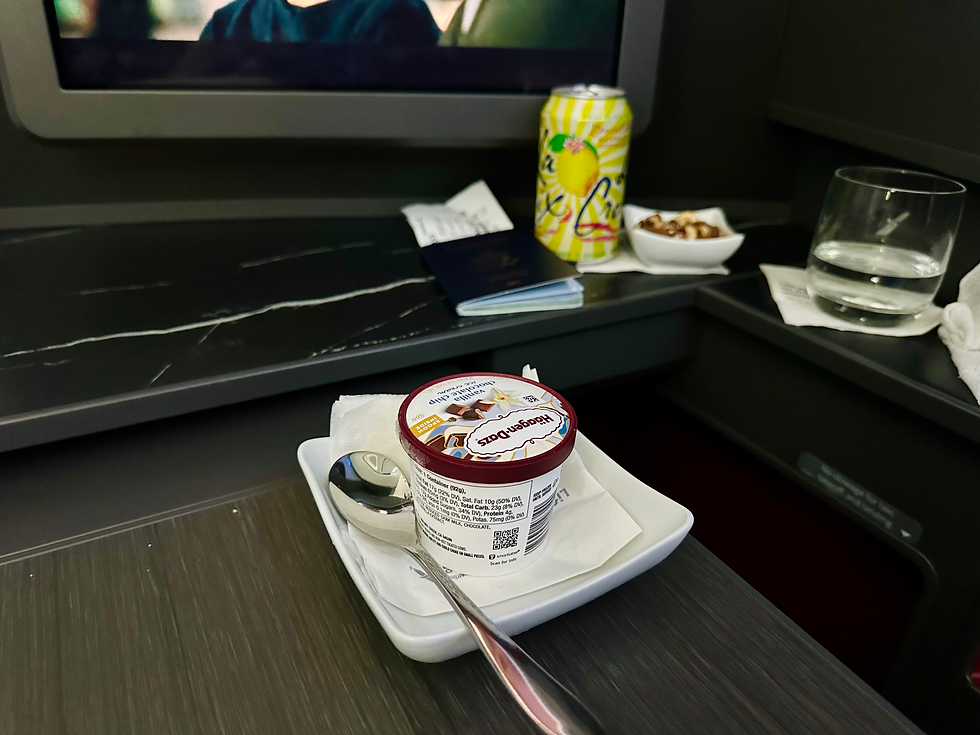 American Airlines 78P LAX-ORD Meal Service