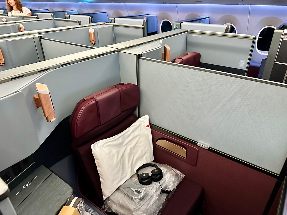Japan Airlines A350-1000 Business Class Cabin
