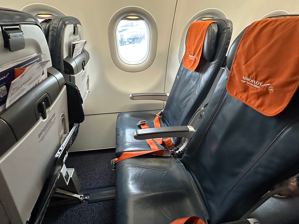 Aeroflot A321 Economy Cabin