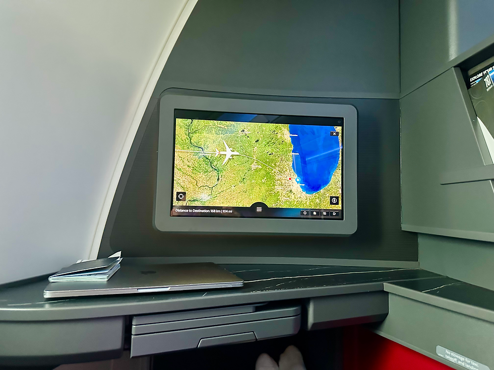 American Airlines 78P IFE Map