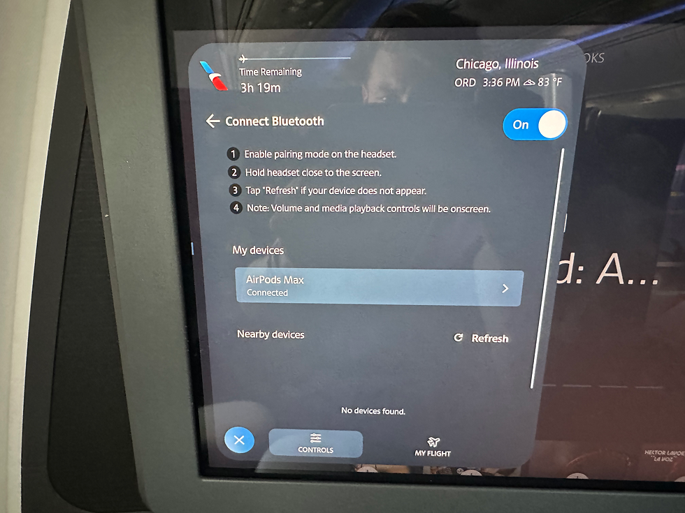 American Airlines 78P IFE
