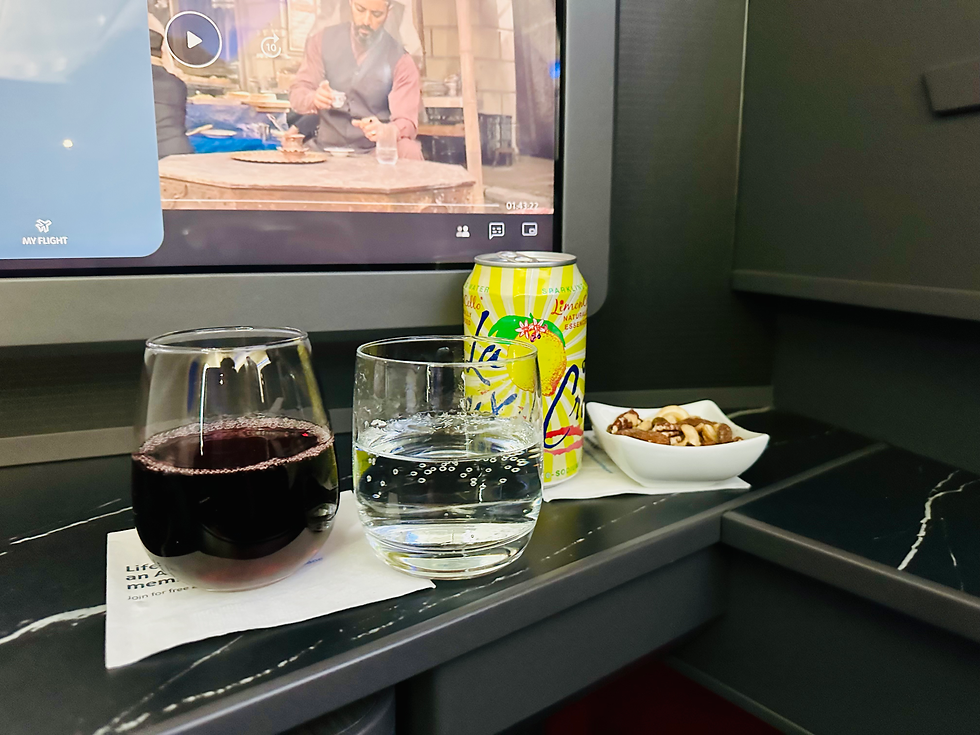 American Airlines 78P LAX-ORD Meal Service