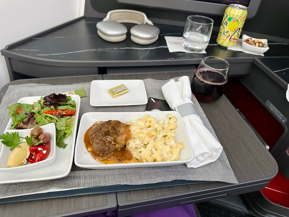 American Airlines 78P LAX-ORD Meal Service