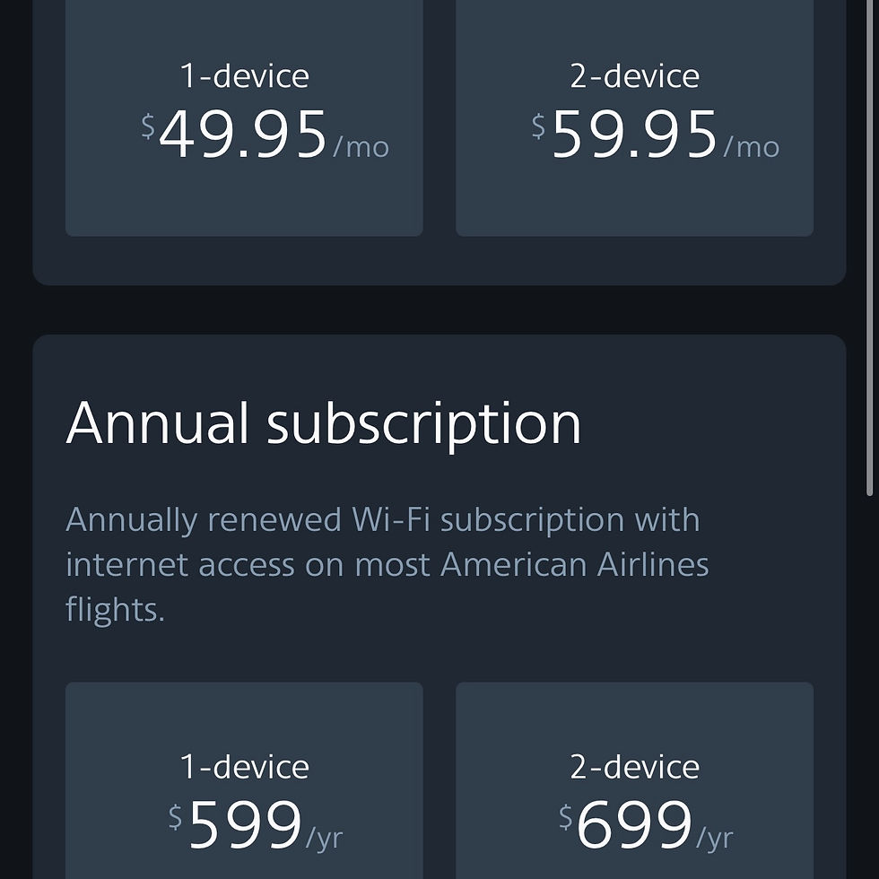 American Airlines 78P WIFI