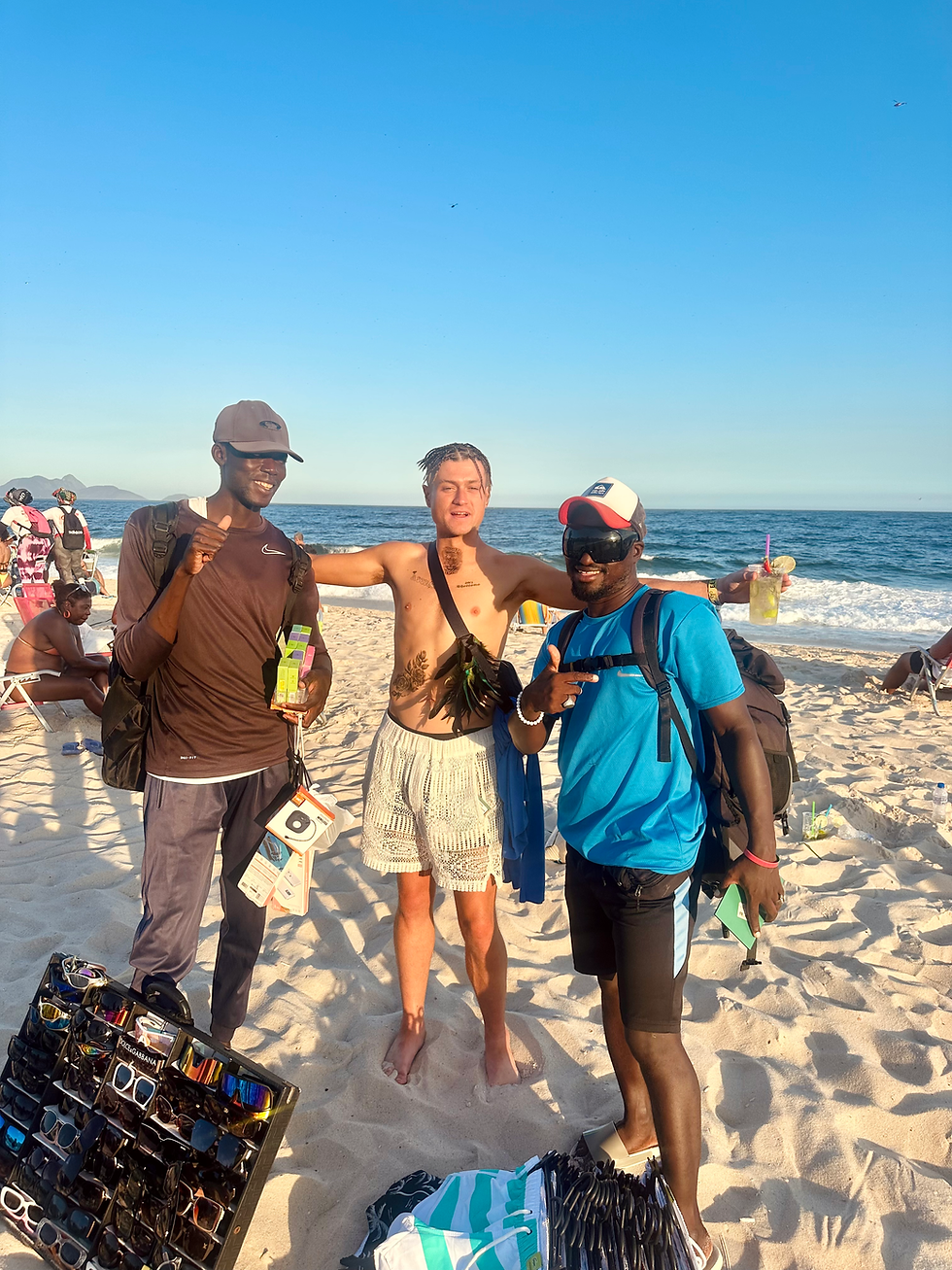 Everyone from all over was so kind, including these two people I met from Dakar