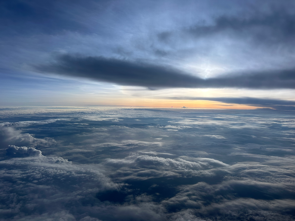 At least there were some good views of the sunset...