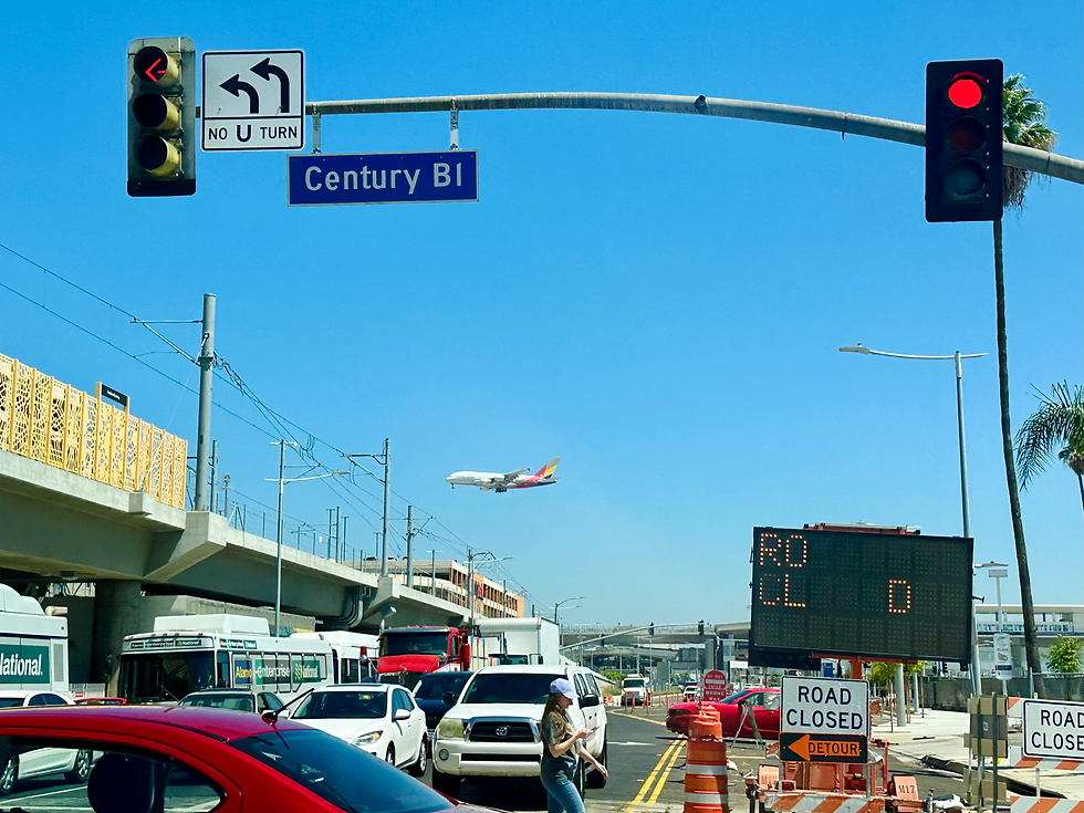 It was a beautiful day to be out and about. Welcome to LAX