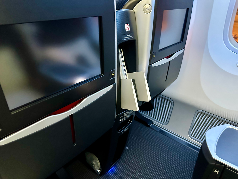 Japan Airlines 787-8 Business Class Seat