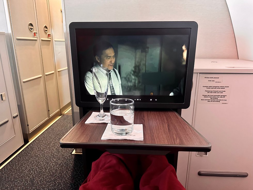 Garuda Business Class Seoul-Denpasar Lunch
