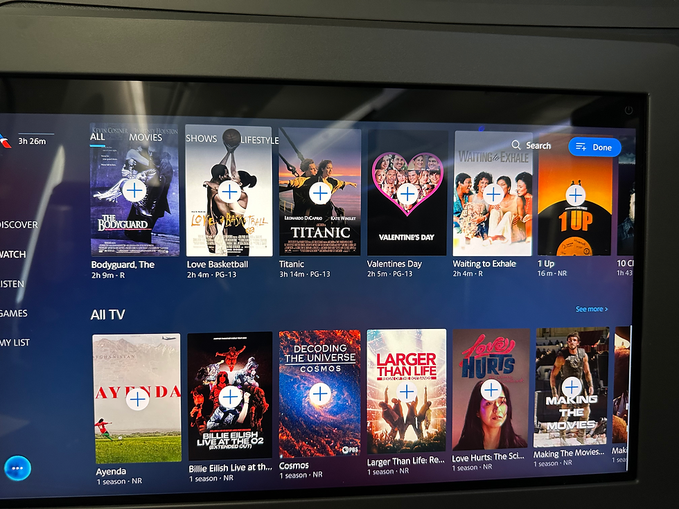 American Airlines 78P IFE