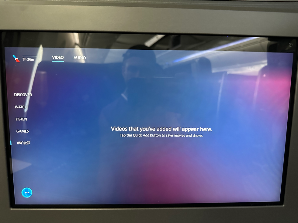 American Airlines 78P IFE