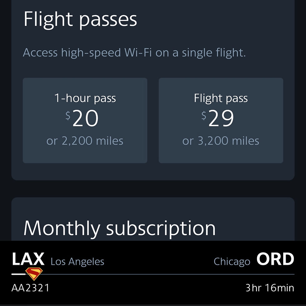 American Airlines 78P WIFI