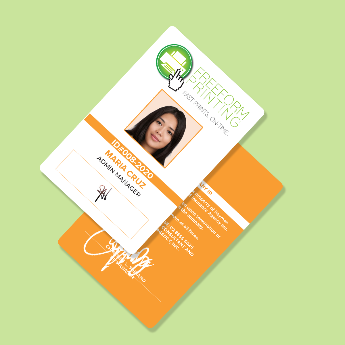 Layout Service for Company ID, Manila, Makati City, Taguig City, Ortigas, Pasig City