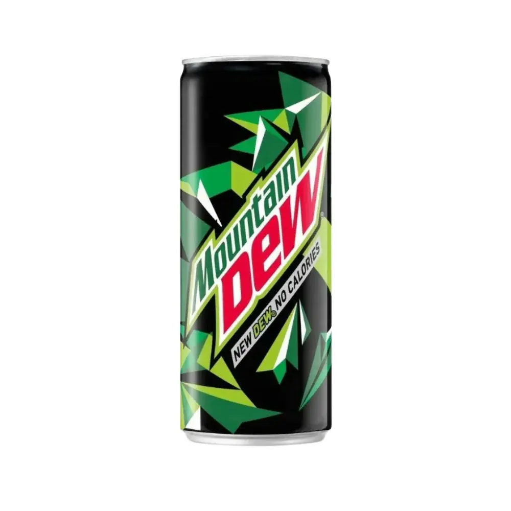 Canette de Mountain Dew 330 ml sans calories