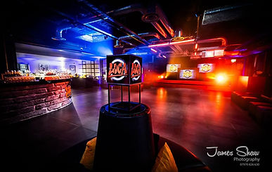 Orange & Blue Stage Set up