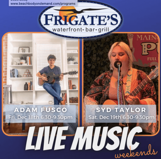 Live Music lineup at Frigates in EGAD