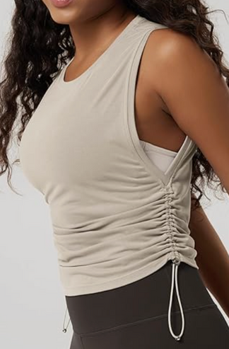 buttery soft cinched muscle tank