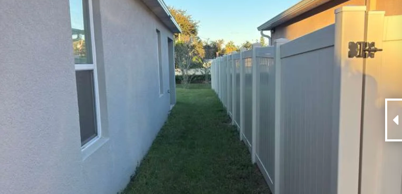 Side yard before