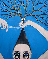 Généalogie, larmes, couper cheveux, thérapie, Garance Monziès, peinture, arbre, maquillage, histoire, passé