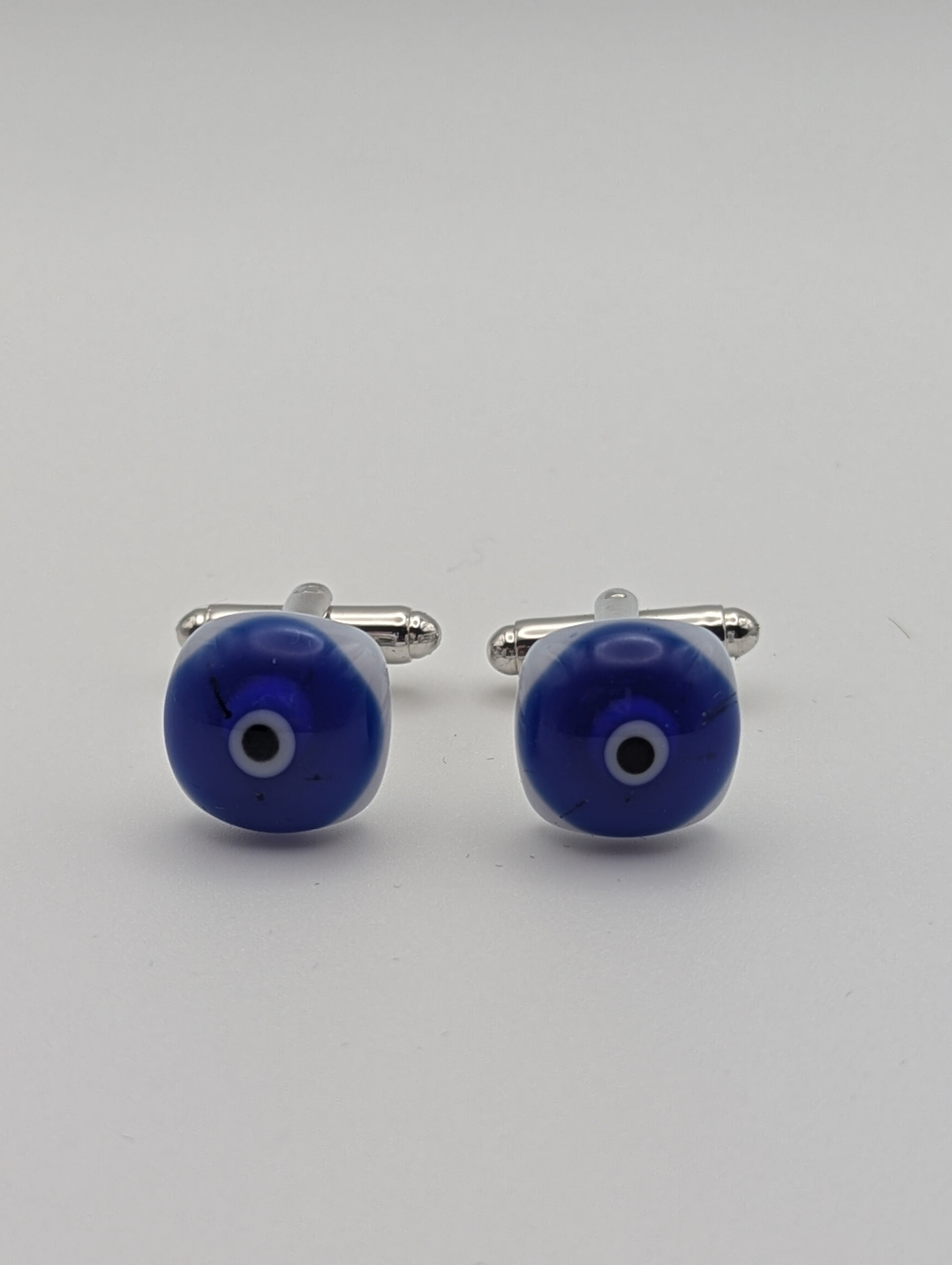 Hand Crafted Blue Evil Eye Cufflinks