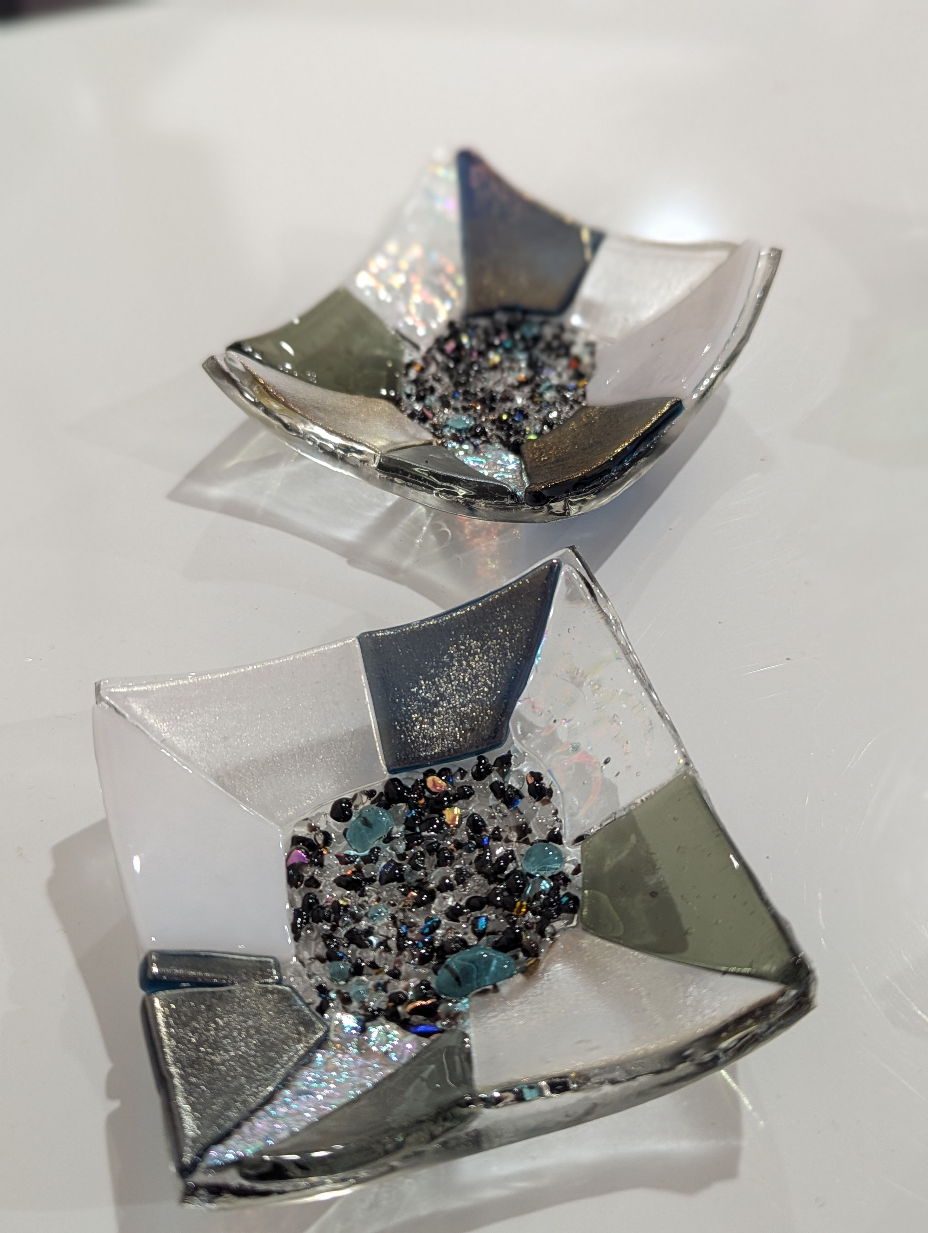 Black & White Shabbos Tea Light Holders