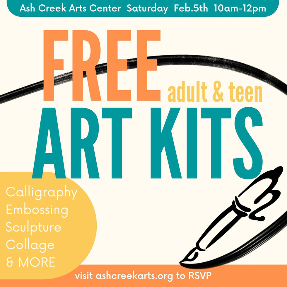 Adult & Teen Art Kit Hand-out!