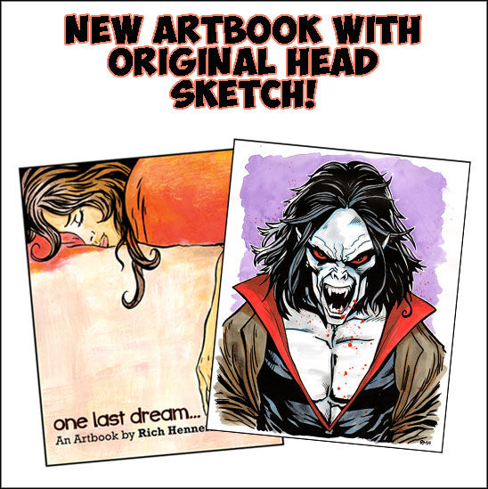 One Last Dream... ARTBOOK with Original Head Sketch!
