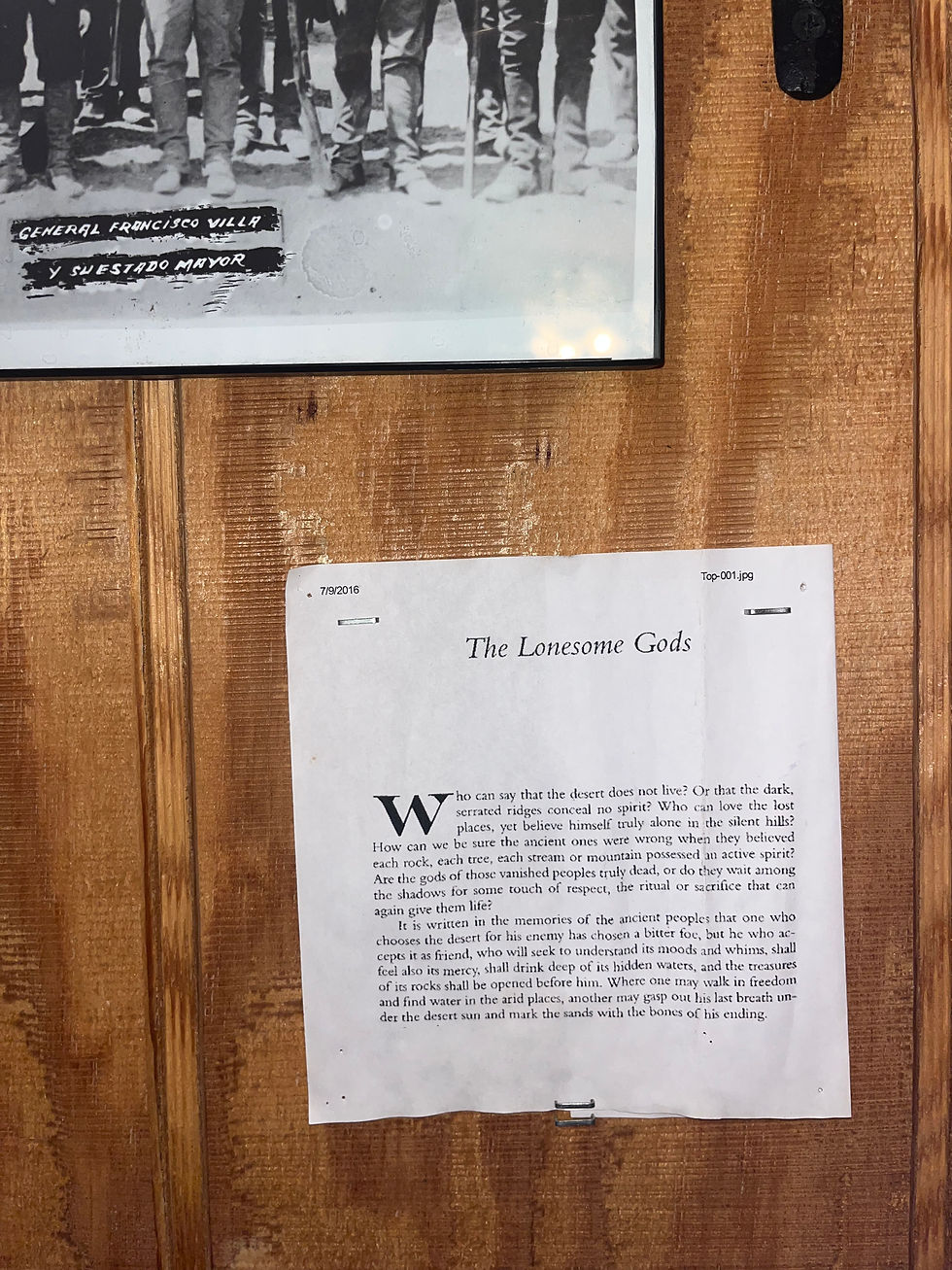Something cool from inside the Greasewood.