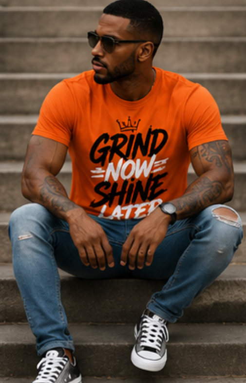 Thumbnail: Grind Now Shine Later Premium Tee – Men's Edition