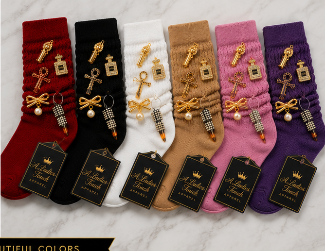 Thumbnail: Luxury Charm Slouch Socks – A Ladies Touch