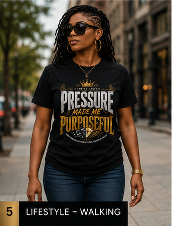 Thumbnail: Pressure Made Me Purposeful Premium Tee