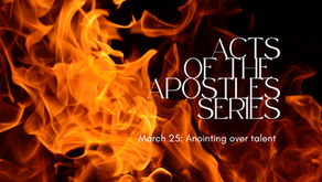 March 25: Anointing over Talent