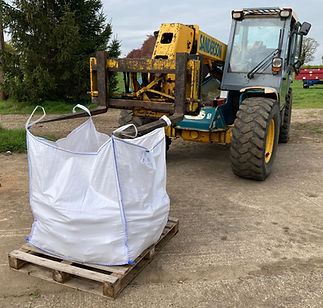 Bulk bag of Stone on Pallet with Sanderson Teleporter