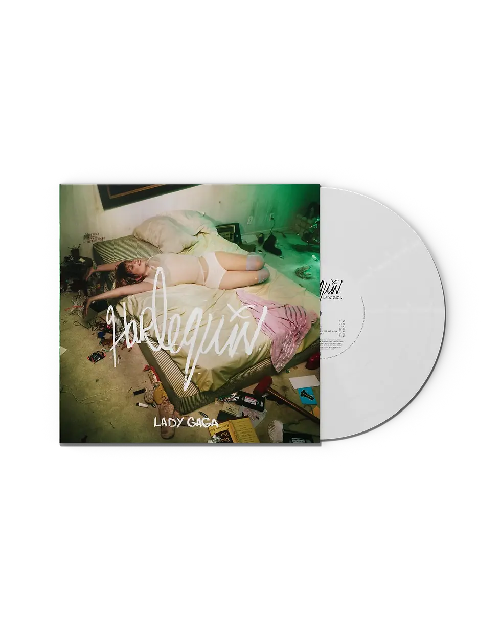 Album cover art for Lady Gaga - Harlequin - Exclusive red vinyl.