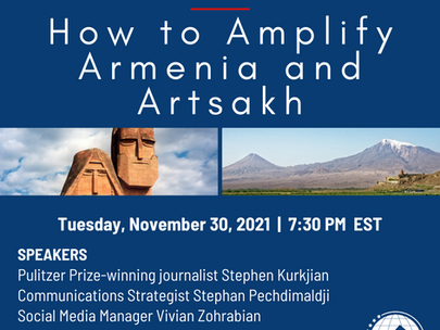 Assembly's Giving Tuesday Virtual Panel Focuses on Amplifying Armenia/Artsakh in the Media