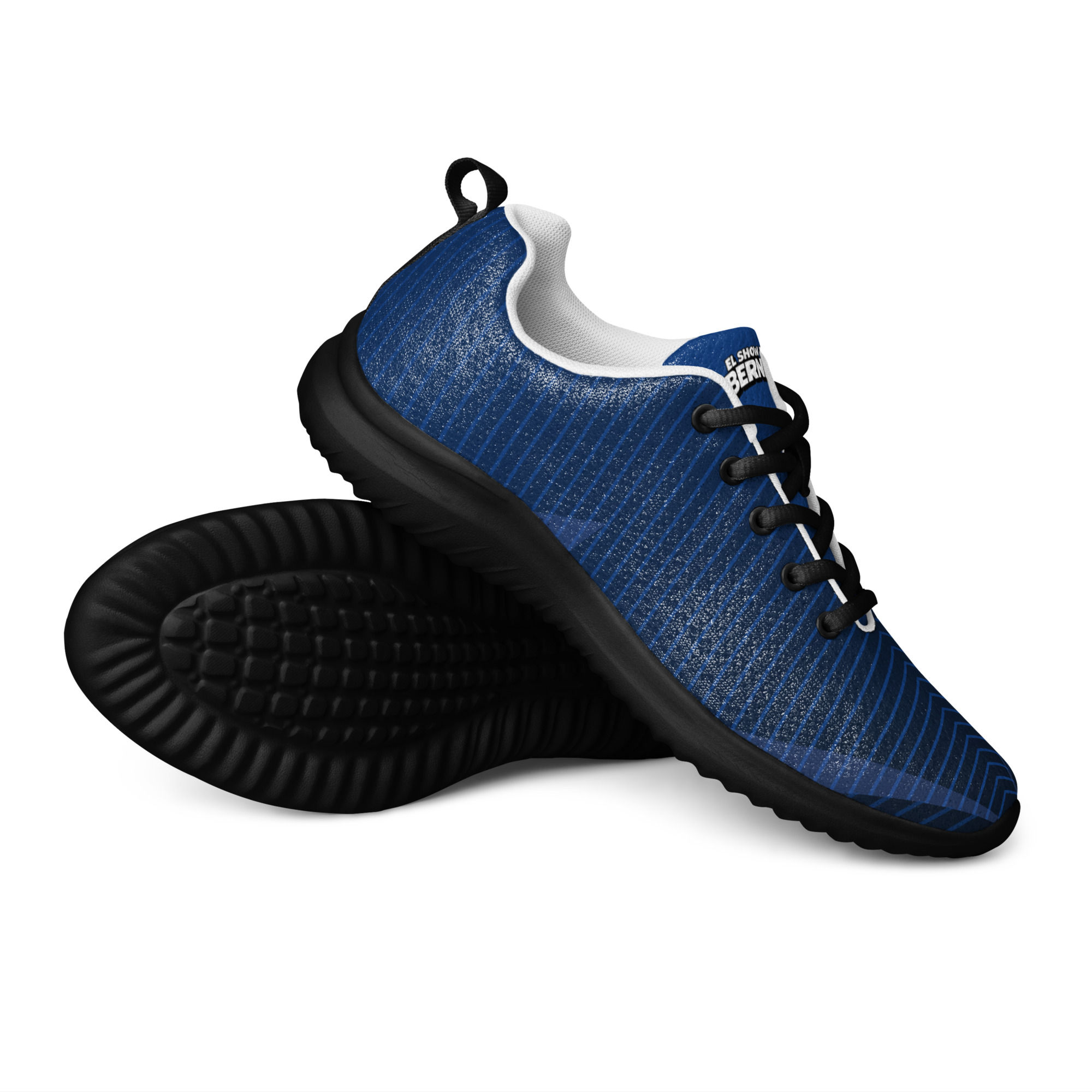 Deep Blue Cool Ocean Men’s Athletic Sneakers