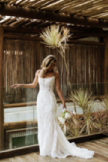 Vestido semi sereia Milla Nova modelo Dulcinea