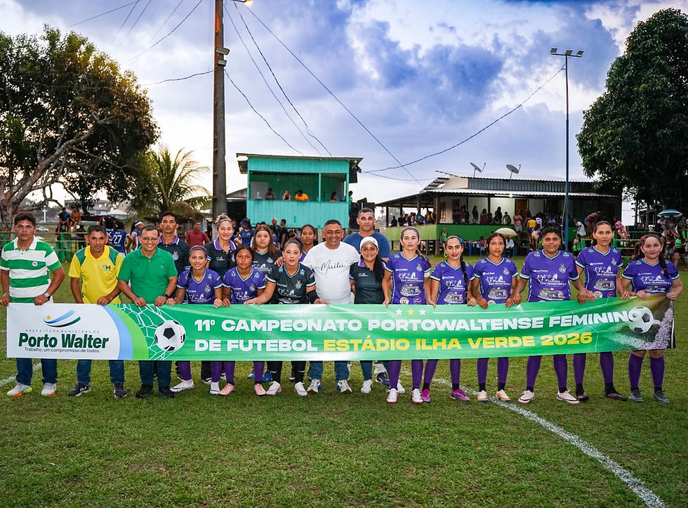 Prefeito e vice abrem 11º Campeonato Feminino com premiação de R$54 mil em Porto Walter
