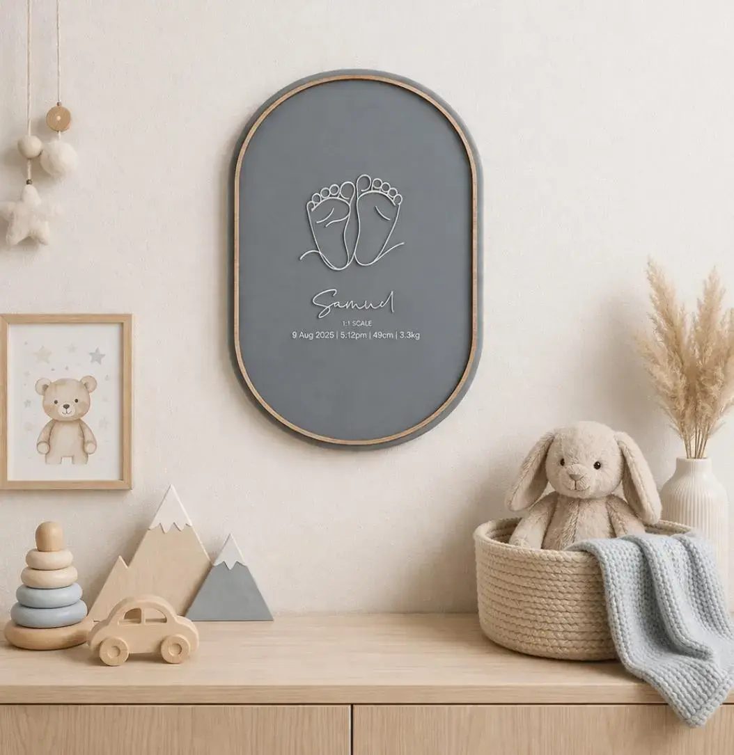 True Size Baby Footprint